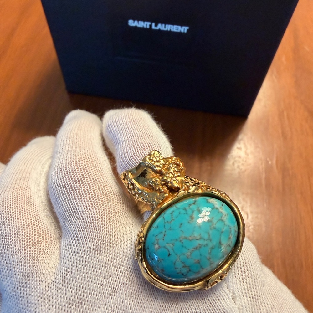 Saint Laurent Arty Oval Ring